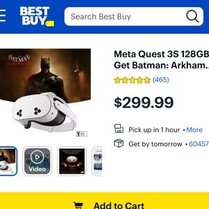 Meta Quest 3s 128GB: Batman Arkham